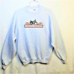 HARLEY GRANDMA Vintage by Jerzees Gray Embroidered